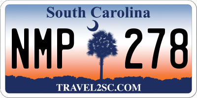 SC license plate NMP278
