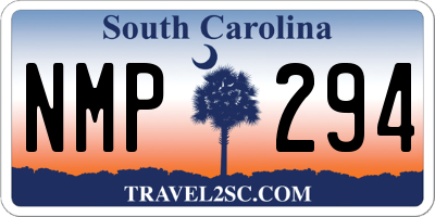 SC license plate NMP294