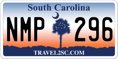 SC license plate NMP296