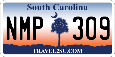 SC license plate NMP309