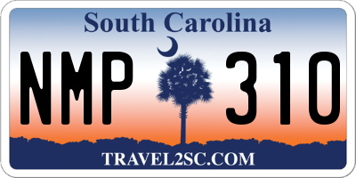 SC license plate NMP310