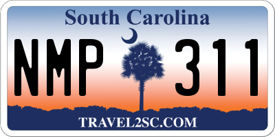 SC license plate NMP311