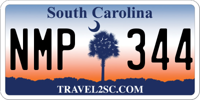 SC license plate NMP344