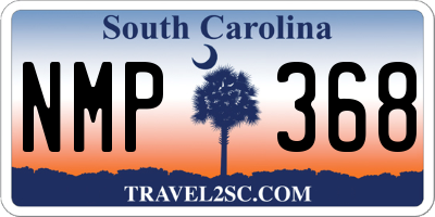 SC license plate NMP368