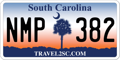 SC license plate NMP382