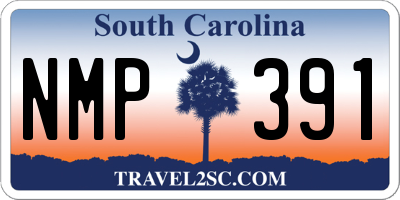 SC license plate NMP391