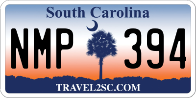 SC license plate NMP394