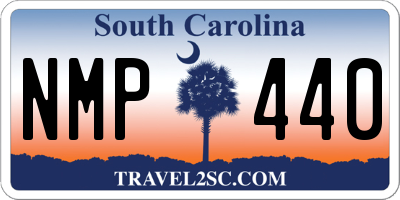 SC license plate NMP440
