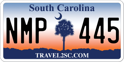 SC license plate NMP445