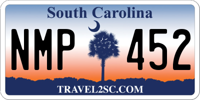 SC license plate NMP452