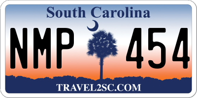 SC license plate NMP454