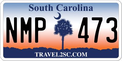 SC license plate NMP473