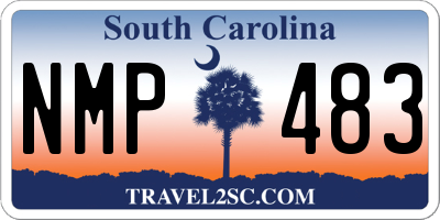 SC license plate NMP483