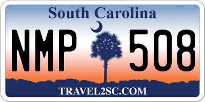 SC license plate NMP508