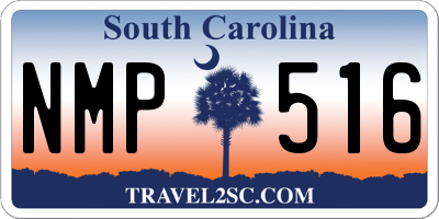 SC license plate NMP516