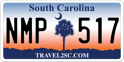 SC license plate NMP517