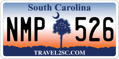 SC license plate NMP526