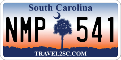 SC license plate NMP541