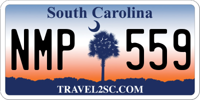 SC license plate NMP559