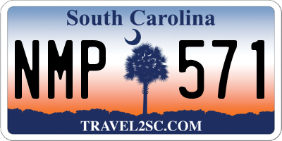 SC license plate NMP571
