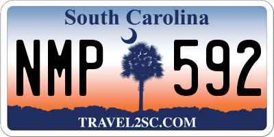 SC license plate NMP592