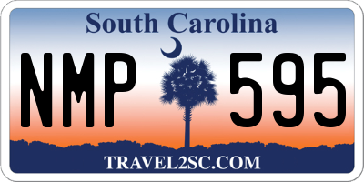 SC license plate NMP595
