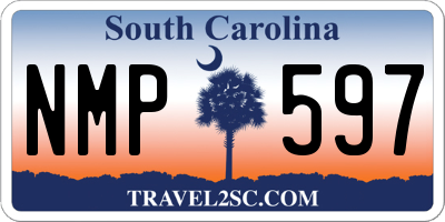 SC license plate NMP597