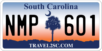 SC license plate NMP601