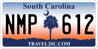 SC license plate NMP612