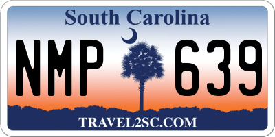 SC license plate NMP639