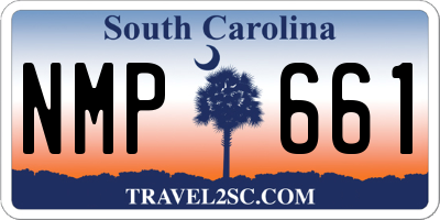 SC license plate NMP661