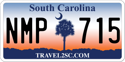 SC license plate NMP715
