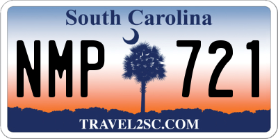 SC license plate NMP721