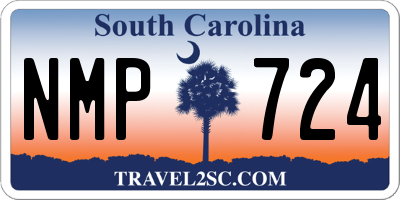 SC license plate NMP724