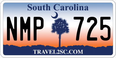 SC license plate NMP725