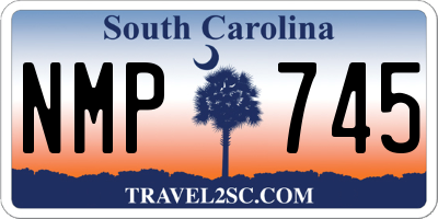 SC license plate NMP745