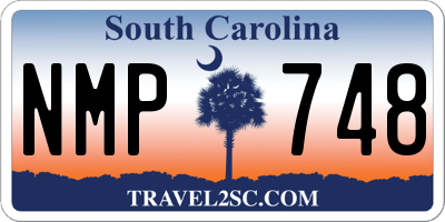 SC license plate NMP748