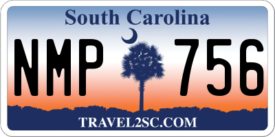 SC license plate NMP756