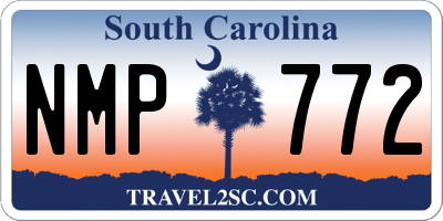 SC license plate NMP772