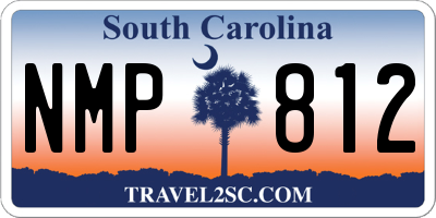 SC license plate NMP812
