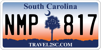 SC license plate NMP817
