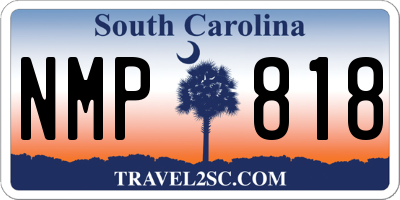 SC license plate NMP818