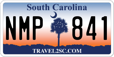 SC license plate NMP841
