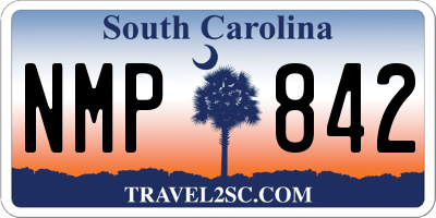 SC license plate NMP842