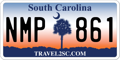 SC license plate NMP861