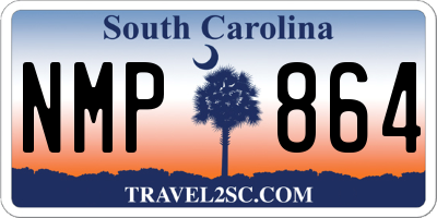 SC license plate NMP864