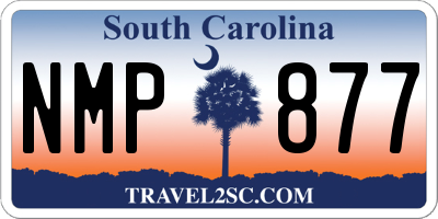 SC license plate NMP877