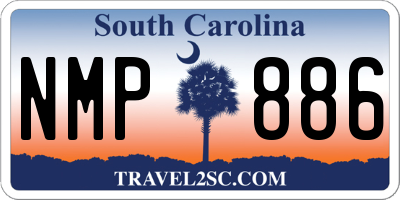 SC license plate NMP886
