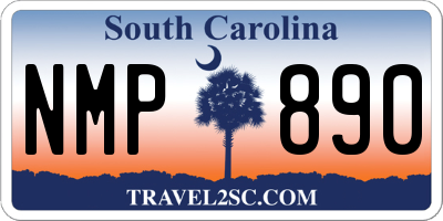 SC license plate NMP890