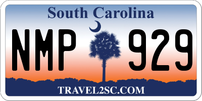 SC license plate NMP929